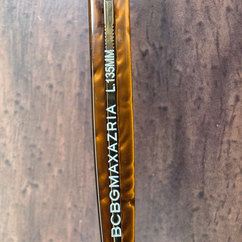 BCBGMAXAZRIA Ambrosia BRO Brown Rectangular Eyeglasses Frames Italy 52-17-135